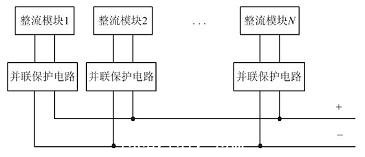 模块并联输出示意图