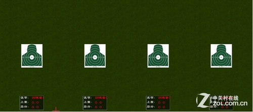 影像打靶训练界面（无信息显示）